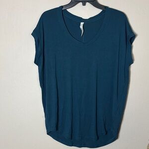Athleta Deep Teal Short Sleeve Tee size medium